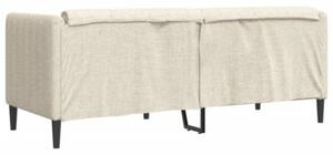 Sofa dwuosobowa, obita lnem
