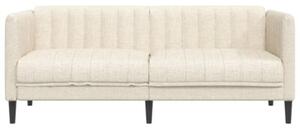 Sofa dwuosobowa, obita lnem