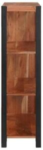 Półka na książki brązowy 80 x 30 x 110 cm lite drewno akacji