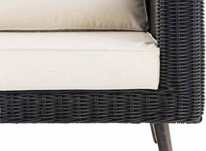 Molde sofa 2-osobowa z podłokietnikiem Brennan kremowo-biały