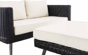 Molde sofa 2-osobowa z podłokietnikiem Brennan kremowo-biały