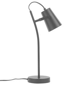 Minimalistyczna lampa stołowa biurowa metalowa 39 cm czarna Flint Beliani