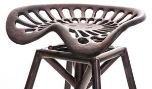 Krzesło barowe Janiyah brązowe