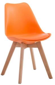 Krzesła Evangeline pomarańczowe