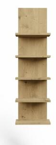 Regał wiszący R5P Topeshop dąb artisan 19x29,5x100 5 półek 1 szt