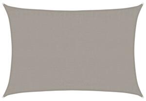 Żagiel przeciwsłoneczny, 160 g/m², jasnoszary, 3,5x4,5 m, hdpe