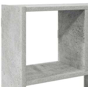 Półka ścienna kostka, 12 przegrodami, szarość betonu