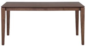 Stół do jadalni w stylu retro fornirowany MDF ciemne drewno 160 x 90 cm Lottie Beliani