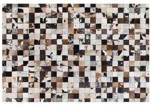 Dywan wielokolorowy rustykalny skórzany łaciaty tkany ręcznie 160 x 230 cm Cerli Beliani