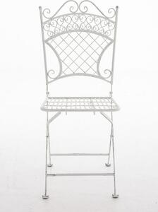 Krzesło ogrodowe Maliyah Antyczna biel