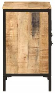 Szafka pod umywalkę, 55x35x60 cm, lite drewno mango i żelazo
