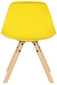 Wysokie krzesło Hallie Żółte