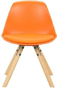 Wysokie krzesło Hallie pomarańczowe