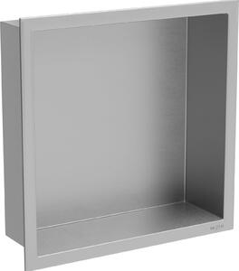 Mexen X-Wall-R półka wnękowa z kołnierzem 30 x 30 cm, inox - 1910303010