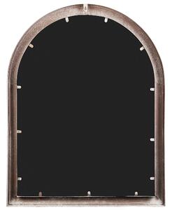 Lustro ścienne w kształcie okna łukowego do wnętrz 69 x 88 cm beżowe Embry Beliani