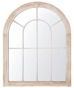 Lustro ścienne w kształcie okna łukowego do wnętrz 69 x 88 cm beżowe Embry Beliani