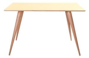 Stół prostokątny PLANET 124x78x75cm - żółty