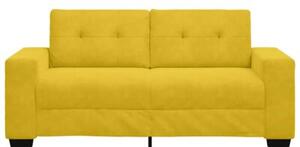 Sofa dwuosobowa, Å¼Ã³Åta, 140 cm, aksamit