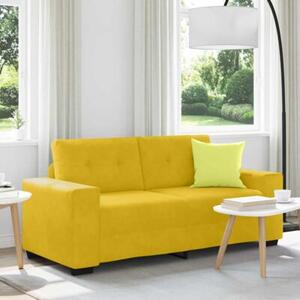 Sofa dwuosobowa, Å¼Ã³Åta, 140 cm, aksamit