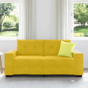 Sofa dwuosobowa, Å¼Ã³Åta, 140 cm, aksamit