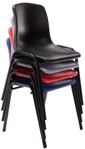 Krzesło sztaplowane Raelyn czerwone
