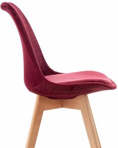 Krzesło Elianna bordowo-czerwone