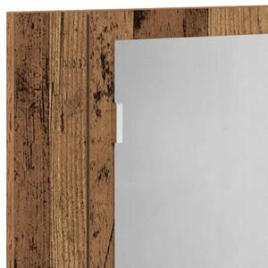 Szafka łazienkowa z lustrem, stare drewno, 60x12x45 cm