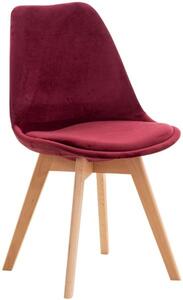 Krzesło Elianna bordowo-czerwone