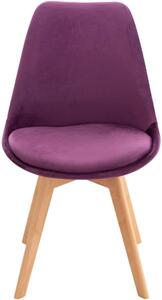 4szt. zestaw krzeseł Bridget fioletowy
