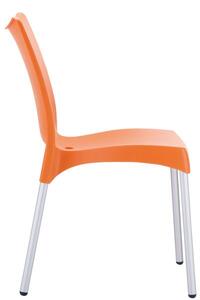 Krzesło Pedro pomarańczowe