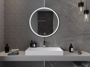 Mexen Gobi lustro łazienkowe podświetlane, okrągłe 80 cm, LED 6000K, antypara - 9801-080-080-611-00