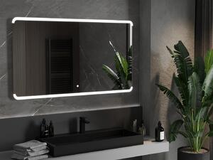 Mexen Nida lustro łazienkowe podświetlane 140 x 80 cm, LED 6000K, antypara - 9806-140-080-611-00