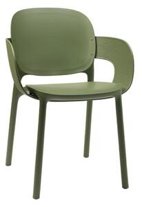 Krzesło Hug z podłokietnikami olive