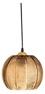 Lampa wisząca w bursztynowym kolorze ze szklanym kloszem ø 22 cm Adar – Bloomingville