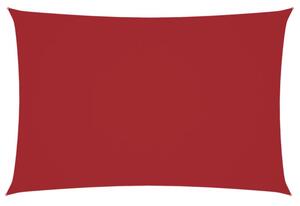 Prostokątny żagiel ogrodowy, tkanina oxford, 2x4 m, czerwony