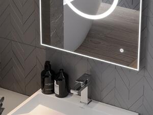 Mexen Koga lustro łazienkowe podświetlane 50 x 70 cm, LED 6000K, antypara - 9821-050-070-611-00