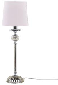 Lampa stołowa vintage różowa na stolik nocny do salonu do sypialni Kubena Beliani
