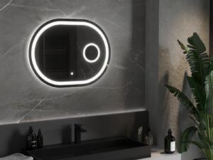 Mexen Umba lustro łazienkowe podświetlane z lusterkiem kosmetycznym 80 x 60 cm, LED 6000K, antypara - 9822-080-060-611-00