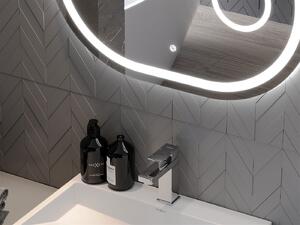 Mexen Umba lustro łazienkowe podświetlane z lusterkiem kosmetycznym 80 x 60 cm, LED 6000K, antypara - 9822-080-060-611-00