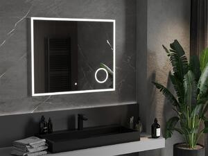 Mexen Kala lustro łazienkowe podświetlane z lusterkiem kosmetycznym 100 x 80 cm, LED 6000K, antypara - 9820-100-080-611-00