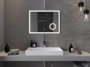 Mexen Kala lustro łazienkowe podświetlane z lusterkiem kosmetycznym 80 x 60 cm, LED 6000K, antypara - 9820-080-060-611-00