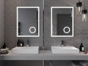 Mexen Kala lustro łazienkowe podświetlane z lusterkiem kosmetycznym 60 x 80 cm, LED 6000K, antypara - 9820-060-080-611-00