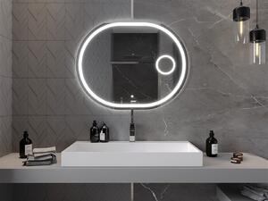 Mexen Umba lustro łazienkowe podświetlane z lusterkiem kosmetycznym 100 x 80 cm, LED 6000K, antypara - 9822-100-080-611-00