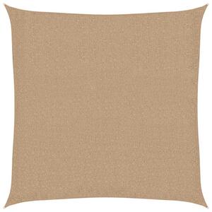 Żagiel przeciwsłoneczny, 160 g/m², kolor taupe, 7x7 m, hdpe