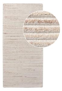 Kremowy wełniany chodnik tkany ręcznie 80x180 cm Mango – House Nordic