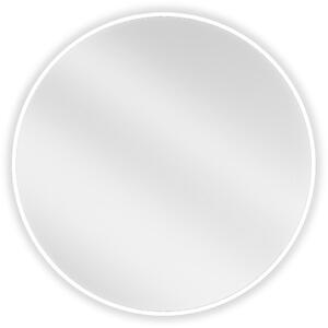 Mexen Loft lustro łazienkowe okragłe 70 cm, rama biała - 9850-070-070-000-20