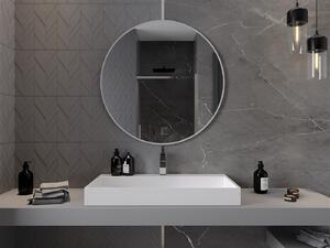 Mexen Loft lustro łazienkowe okragłe 90 cm, rama biała - 9850-090-090-000-20