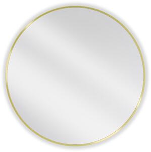 Mexen Loft lustro łazienkowe okragłe 80 cm, rama złota - 9850-080-080-000-50