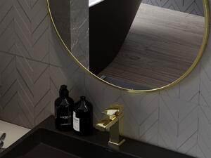 Mexen Loft lustro łazienkowe okragłe 100 cm, rama złota - 9850-100-100-000-50