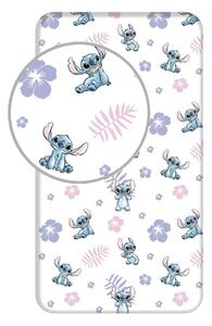 Bawełniane prześcieradło dziecięce z gumką 90x200 cm Lilo and Stitch – Jerry Fabrics